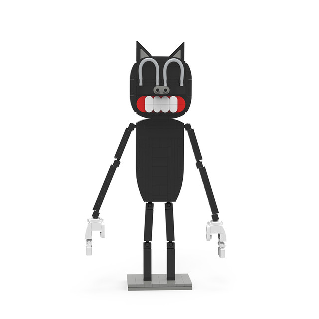 Moc Horror Siren Head Assembly Model Black Mechanical Robot